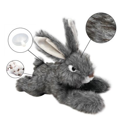13.4'' Simulation Rabbit Squeaky Dog Toys Chewing Teething