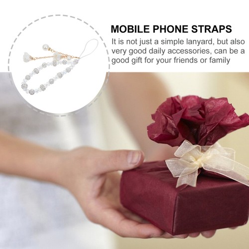Phone Accessories Women Creative Crystal Flower Pendant Charm - Zdjęcie 6 z 12