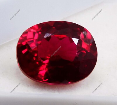 9 Ct Natural Red Ruby CERTIFIED Blood Oval Cut Unheated Loose Gemstone