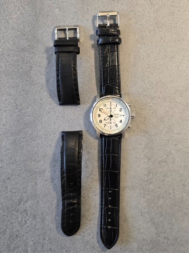Orologio Seiko 100M Quartz 7T94-0BJ0 SNN227P1 Cronografo 42mm Quarzo Funziona - Imagen 4 de 6