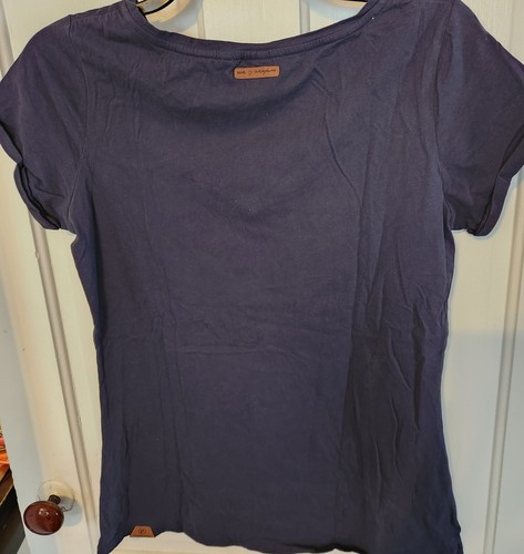 Ragwear 528 oneness project Women Navy Blue XL T-shirt Floral Print Pre-Owned - Picture 3 of 8