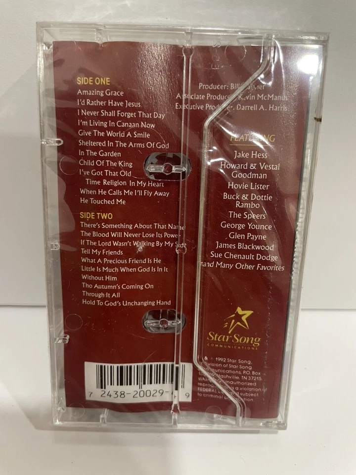 Bill & Gloria Gaither & Friends, Reunion 1992 Star Song Cassette sealed - Image 2 of 2