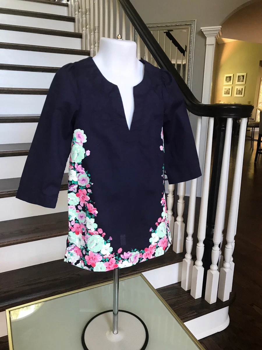 NWOT Toddler Girl s 3T Circo Target Navy Blue Floral Long Sleeve