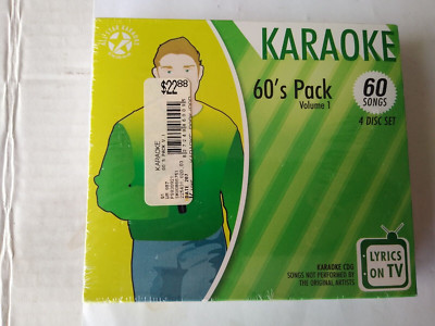 Unknown Artist : All-Star Karaoke 60s, Two-Pack, Volume 1 CD.  New Sealed  Box 7