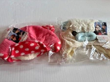 Lot of 2 Jamont Hats/Beanies For Kids Very Cute O/S White Pink