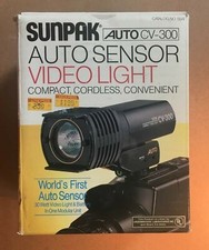 Sunpak CV-300 Compact Video Light Auto Sensor With Charger  Owners Manual