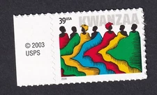 Scott #4119 Kwanzaa Single Stamp - MNH w/Copyright Selvage