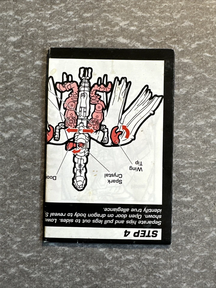 TRANSFORMERS Beast Machines MEGATRON Predacon Original Instructions 1999 HASBRO - Image 2 of 4