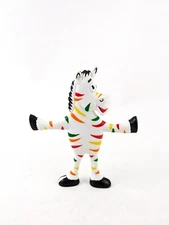 Fruit Stripe Gum bendy “Yipe” zebra 80s advertising Nabisco Sticker figure Russ