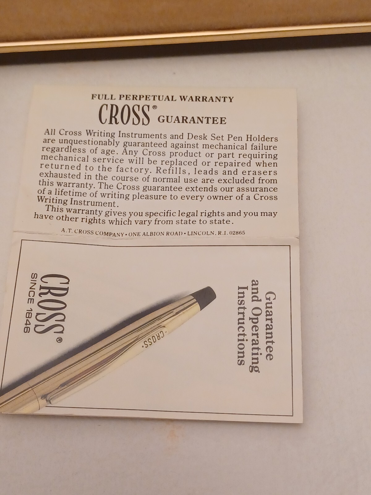 Cross Since 1846 10k only one paints the other does not eBay