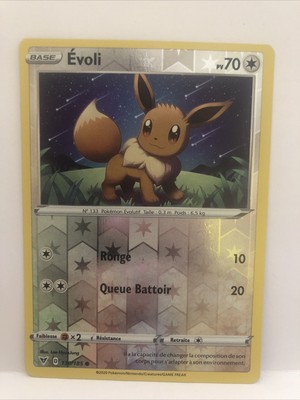 Carte Pokemon Evoli Reverse 130 185 Epee Bouclier Voltage Eclatant Vf Ebay