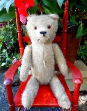 Antique 10" American Mohair Teddy Bear - No Ids- Mohair