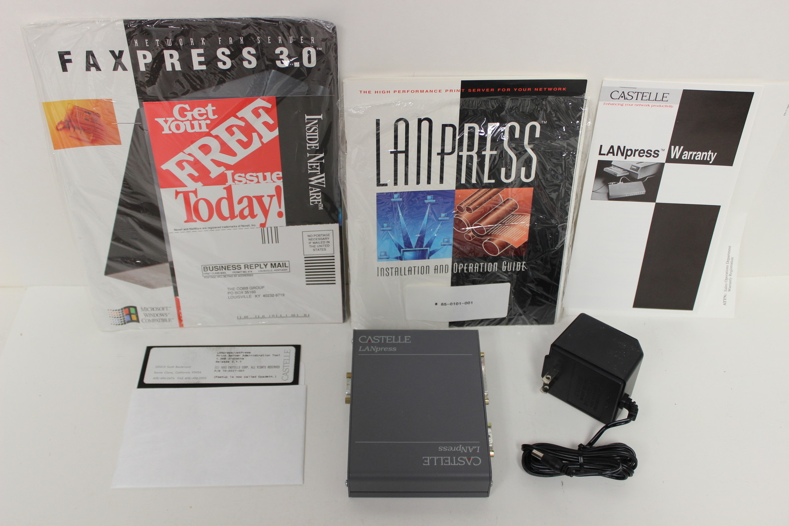 CASTELLE 66298600284 LANPRESS 1+1 TOKEN RING PRINTER SERVER IBM TYPE 1 NOVELL eBay