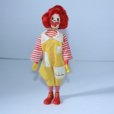 NICE Remco McDonalds Ronald Doll Movable Arms Legs Head 8" Action Figure 1976