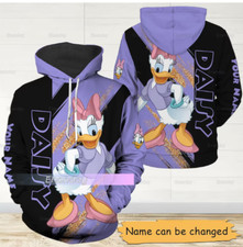 Daisy Duck 3D HOODIE HALLOWEEN GIFT CHRISTMAS GIFT BEST PRICE OVER PRINT US SIZE