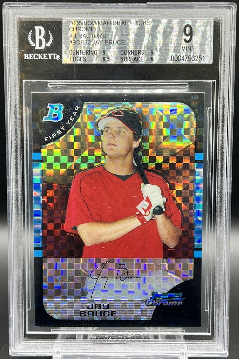 ★BRUCEページ★ 2005 BC Draft Picks Jay Bruce Rookie X-Fractor 111/250 BGS 9