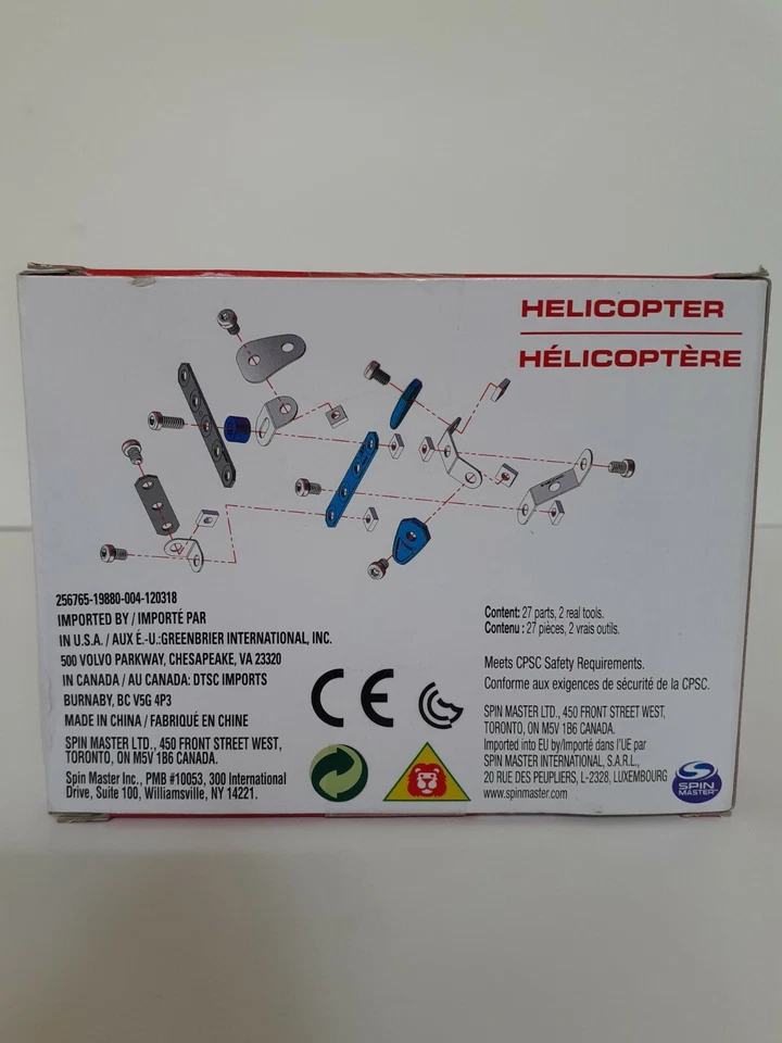 Bolts Helicopter Set - From The Makers Of Meccano New In Box  - Image 2 of 3