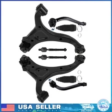 8x Front Lower Control Arm Ball Joint Tie Rod End For 2007-2012 Hyundai Santa Fe