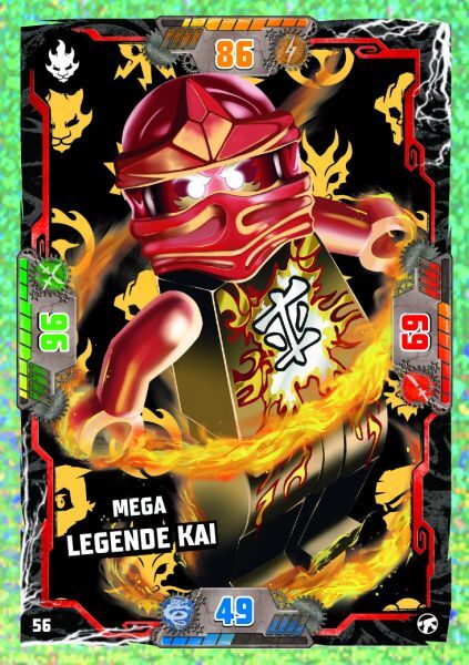 Karte 56 - Mega Legend - Kai - LEGO Ninjago Serie 8 NEXT LEVEL | eBay