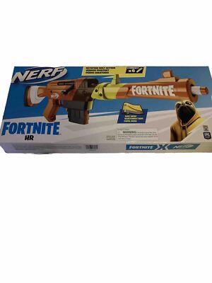 Nerf Fortnite HR Dart Blaster Ruff Wrap Design 6-Dart Elite Clip