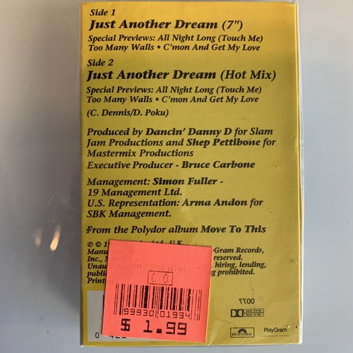 Cathy Dennis Just Another Dream (Cassette) Single New Sealed - Picture 2 of 2