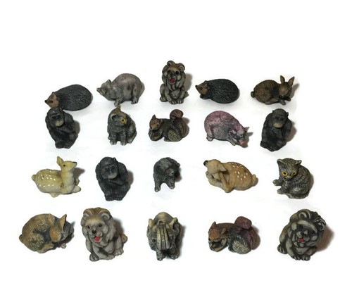 Small Animals Hand Cast Stone Garden Ornament Decoration Home Decor Miniature - Picture 5 of 96