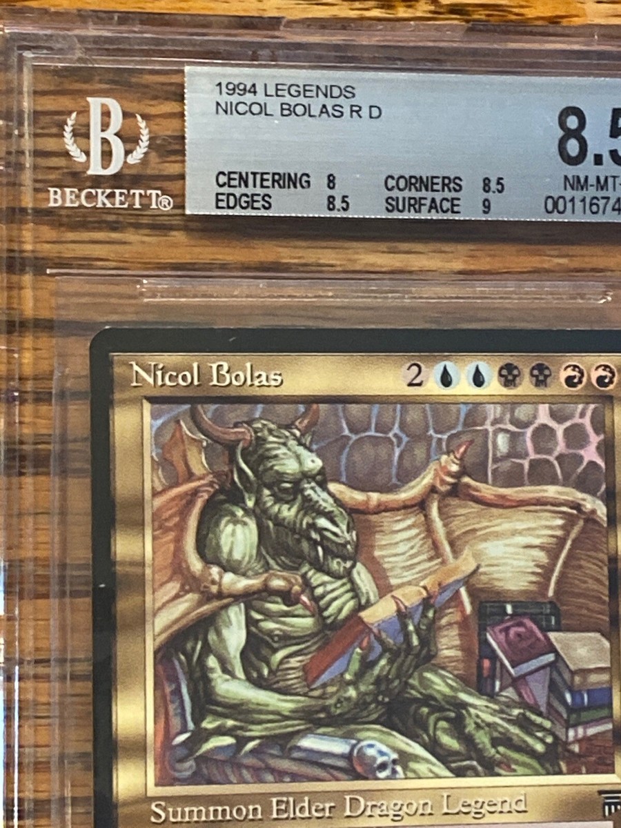 Nicol Bolas Legends MTG BGS Grade 8/8.5/8.5/9 NM/M+ (RG) 4RCards