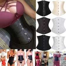 New Women Burlesque Basque Waist Trainer Cinchers Basques Corsets Plus Size Lace