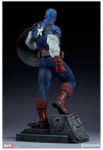 MARVEL Captain America Premium Format Figure 1/4 Statue Sideshow - Foto 8 di 18