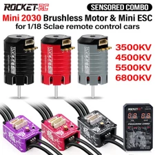 ROCKET-RC 30A Brushless ESC with LED Programing Card Combo for 1/28 1/27 RC Car