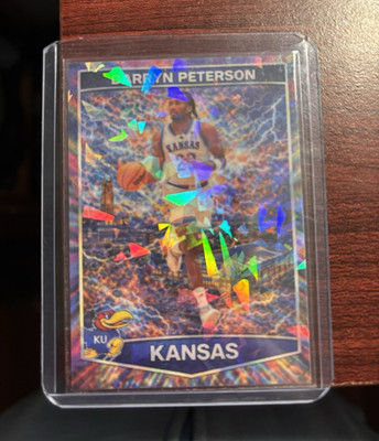 Onyx 2024 Vintage College Collection Darryn Peterson #1 Kansas Jayhawks Insert