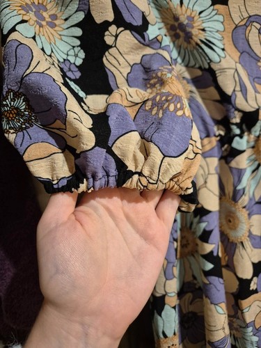Vila Puff Sleeve Summer Floral Dress 👗Size 10 - Very Good Condition - Picture 4 of 5