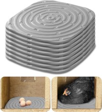 Chicken Nesting Box Pads, Washable Pads for Coop Bedding Gray
