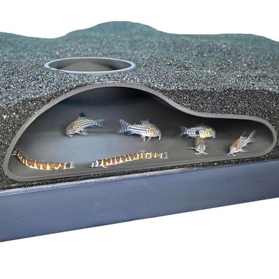 Aquarium Underground Tunnel Cave Natural Curve | Viewing Fish  Shrimp Under G...