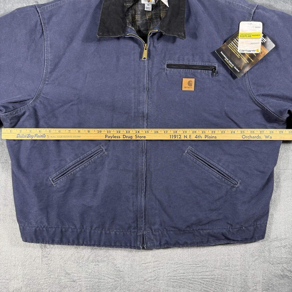 Carhartt J97 DPB Sandstone Detroit Jacket Blanket Lined 3XL Y2K