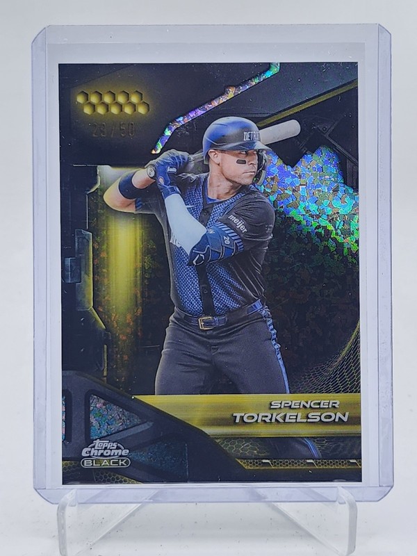 SPENCER TORKELSON 2026 TOPPS CHROME BLACK GOLD MINI DIAMOND #89 /50 TIGERS Q5547