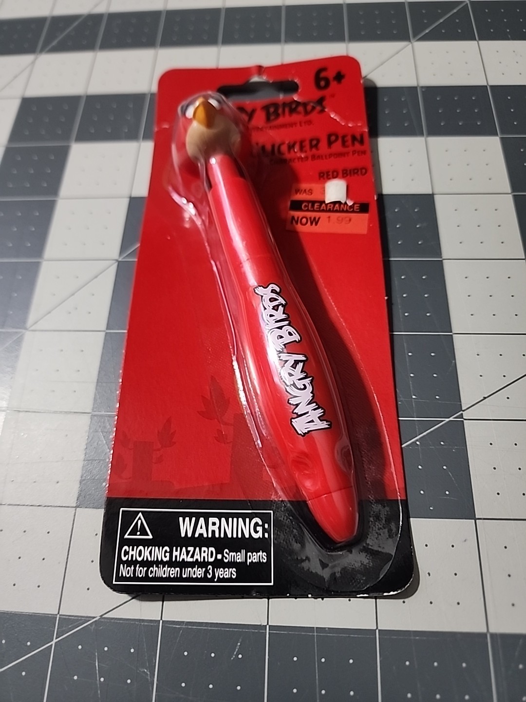 2012 Rovio Angry Birds Tiny Toppers  4 Pack With Clicker Pen MZB