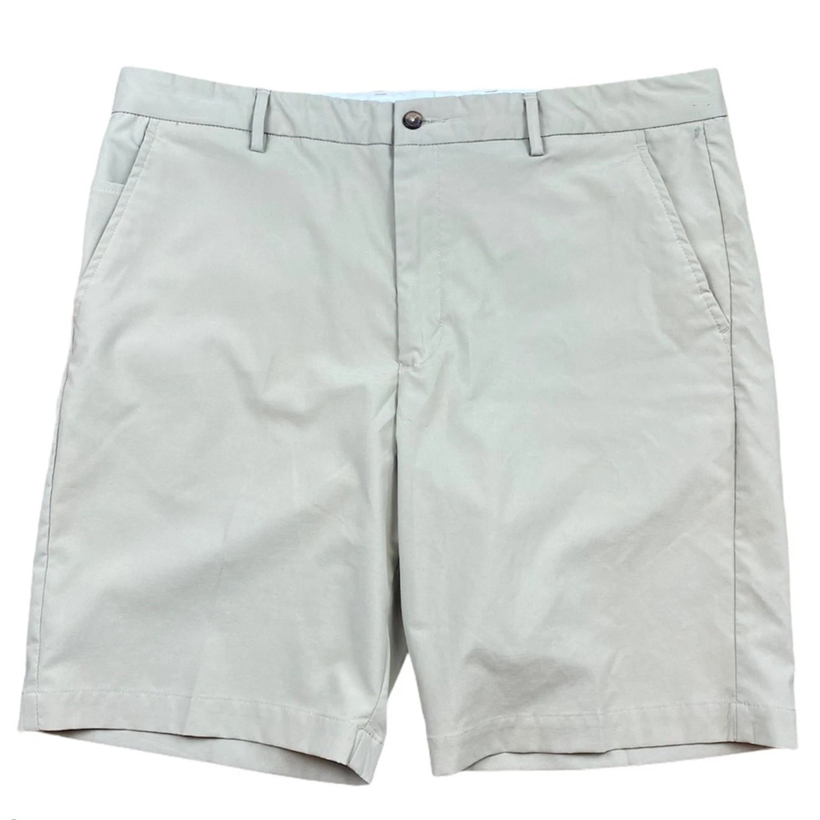 Greg Norman Chino Golf Shorts Sz 36 Tan