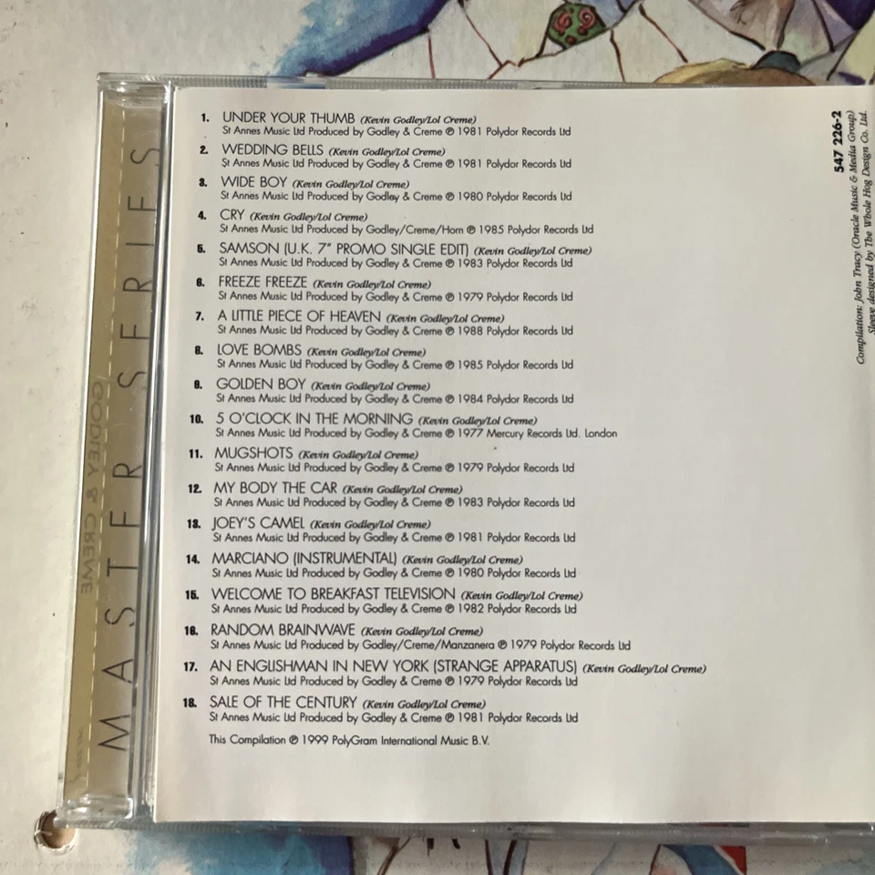 Godley & Creme Master Series Polydor UK 10cc Cd 18 Songs Foto 2 de 2