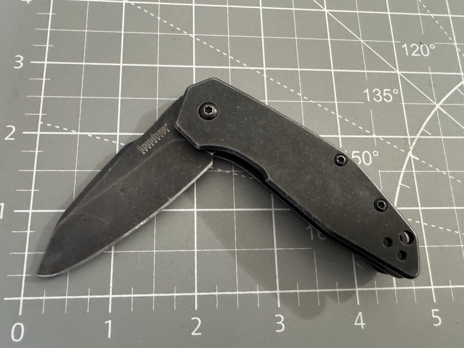 KERSHAW 2065 'Gravel' All Blackwashed 2.5" Tanto Blade Speed