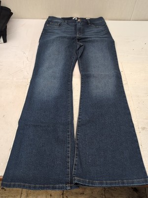 Jessica Simpson Jean Womens Size 10 Blue Stretch Denim High Rise Flare Jean GL24