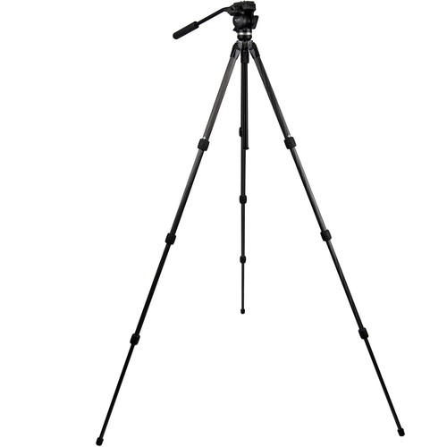 Slik PRO CF-634SVH-520 KIT SVH-520 Fluid Video Head w/ Carry Case Carbon Fiber - Picture 3 of 16