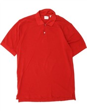 IZOD Mens Polo Shirt Large Red Cotton AW05