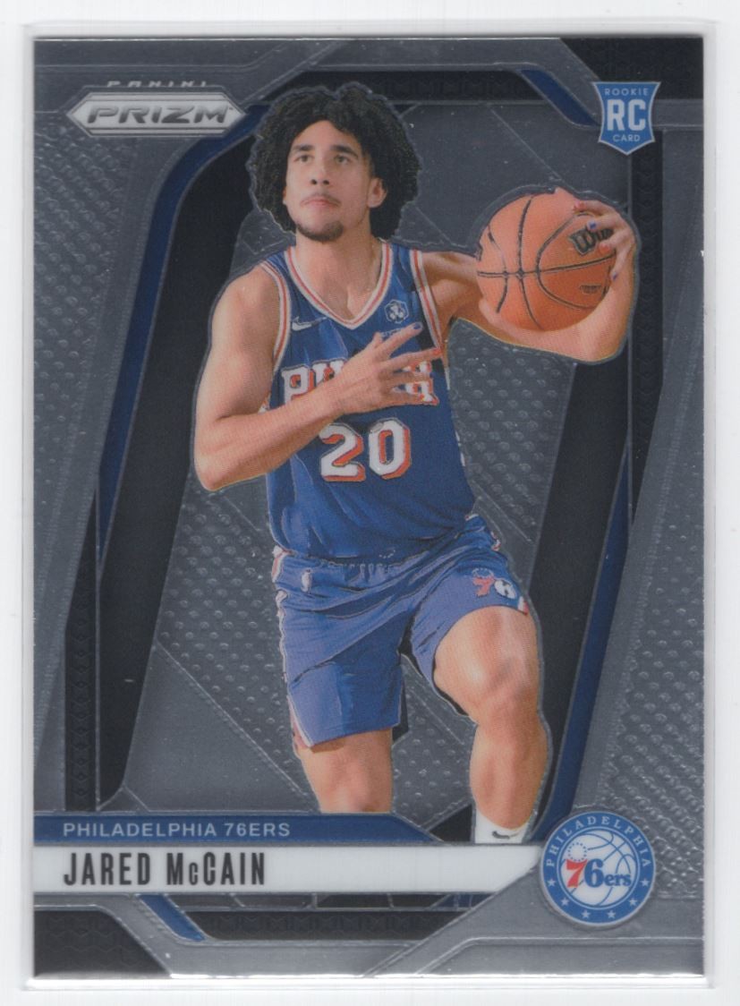 #222 2024-25 Panini Prizm Base ^ Jared McCain Rookie Philadelphia 76ers