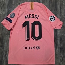 2019 Nike Barcelona Third Soccer Jersey Lionel Messi Men L Argentina World Cup