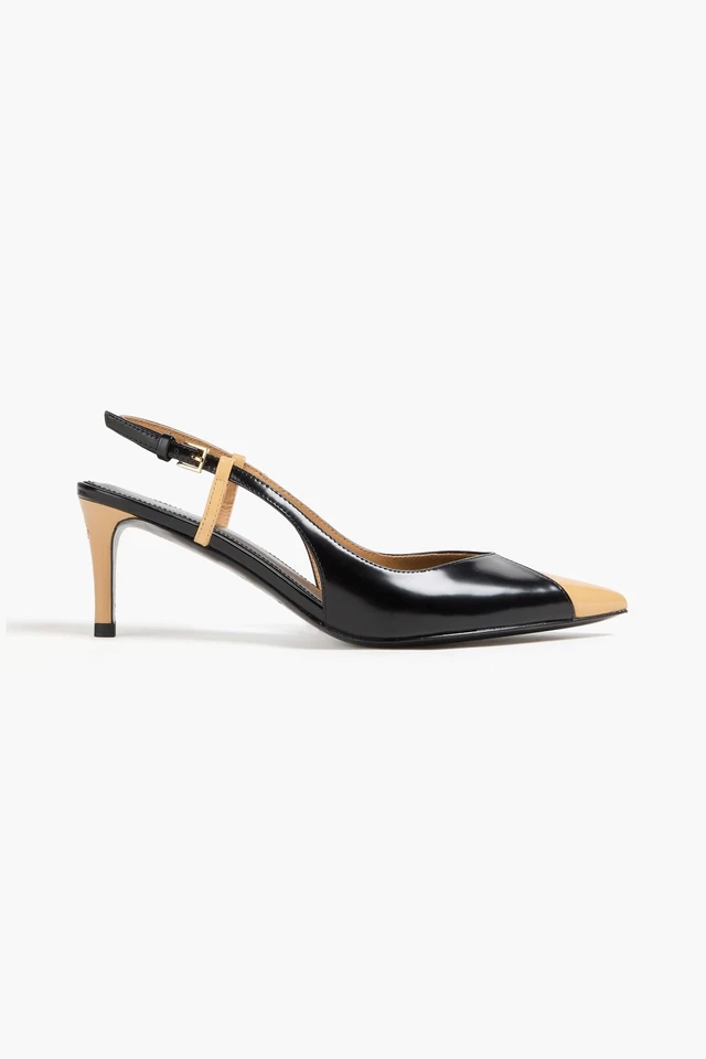 RRP€326 TORY BURCH Leather Slingback Shoes US9 UK6 EU39 Black - Image 2 of 4