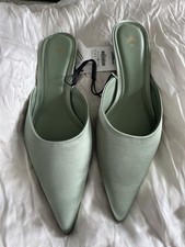 Tolles ZARA Miles Kitten Heels Slingback  Mintgrün Nagelneu!!