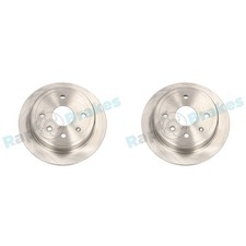 2x RAP BRAKES BREMSSCHEIBEN 257mm VOLL HINTEN passend für CHEVROLET AVEO LACETTI