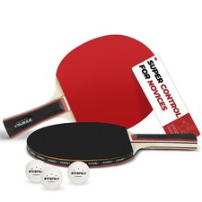 Ping Pong Paddles with Balls, Table Tennis Racket Set with Sticky Inverted