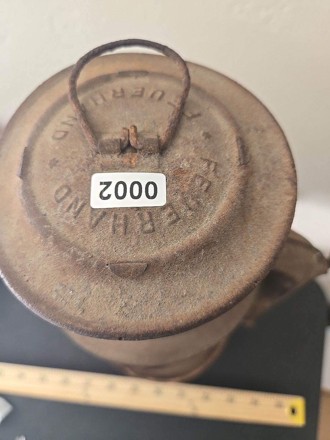 Vintage Nier Feuerhand 260 Lantern Germany Kerosene Oil Lamp Wired Globe WWII